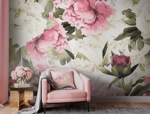 Pattern of pink and white flowers u53064pig1 600x455 - Pattern of pink and white flowers - tegory