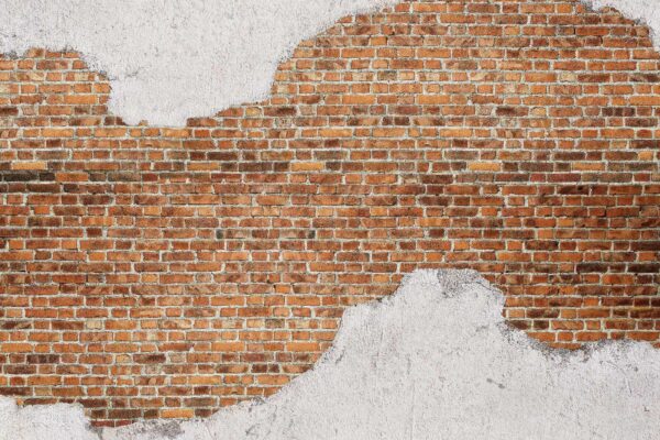 Brick wall with a white layer u53033p 600x400 - Brick wall with a white layer - tegory