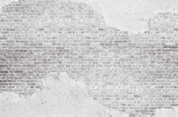 White brick wall with a white stain White brick wall with a white stain