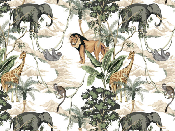 Wallpaper with animals and trees u51916p 600x450 - Wallpaper with animals and trees - tegory