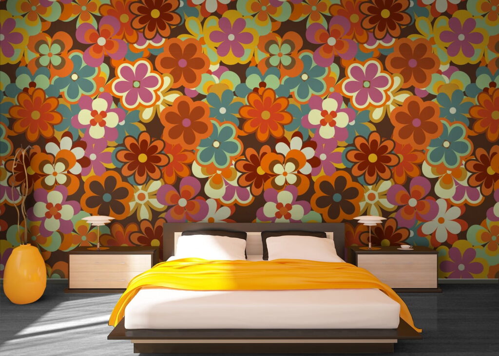 Group of colorful flowers