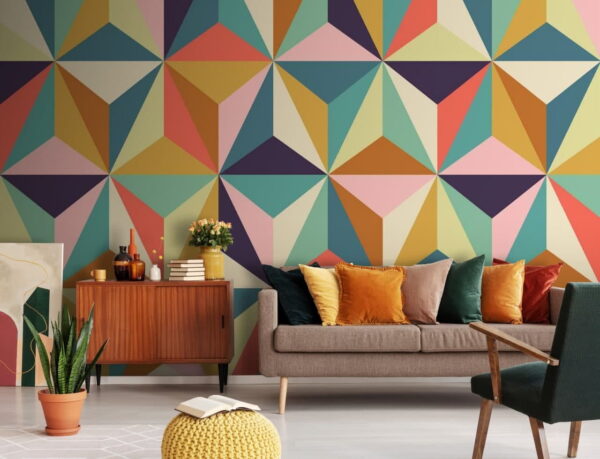 Pattern of colorful triangles Pattern of colorful triangles