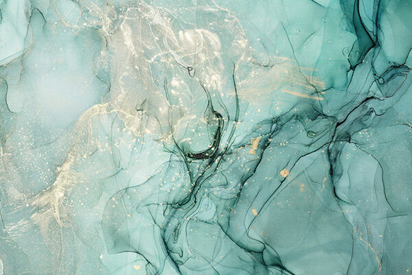 Abstract fluid art in soothing tones