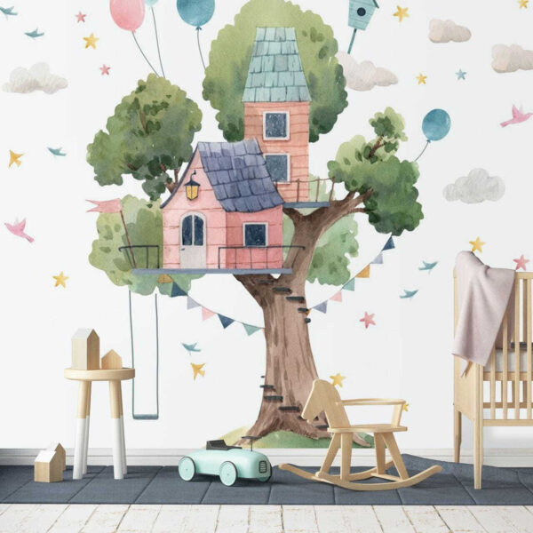 u51254pir2 600x600 - Watercolor painting of a tree house - tegory