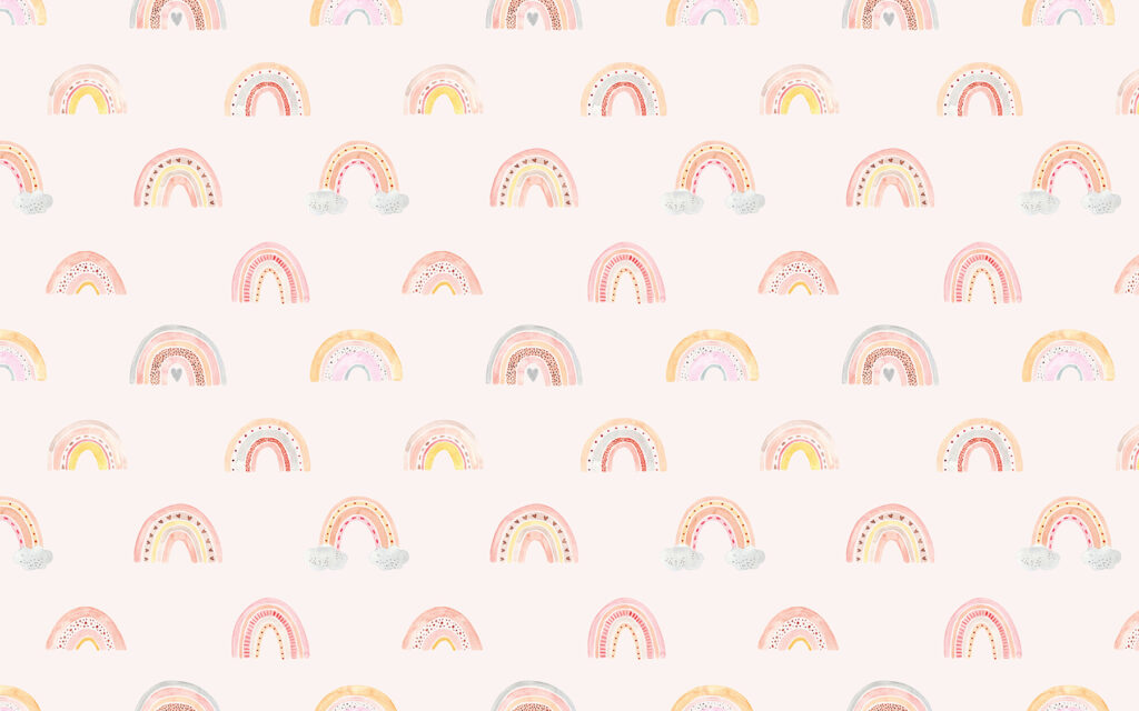 Pattern of rainbows on a white background Pattern of rainbows on a white background
