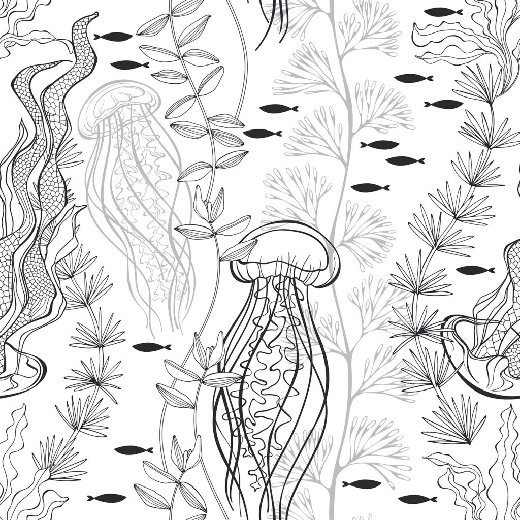 Pattern of sea creatures Pattern of sea creatures