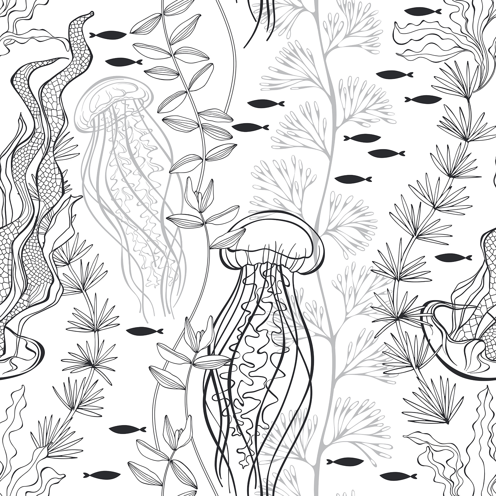 Pattern of sea creatures u51021p - Pattern of sea creatures - tegory