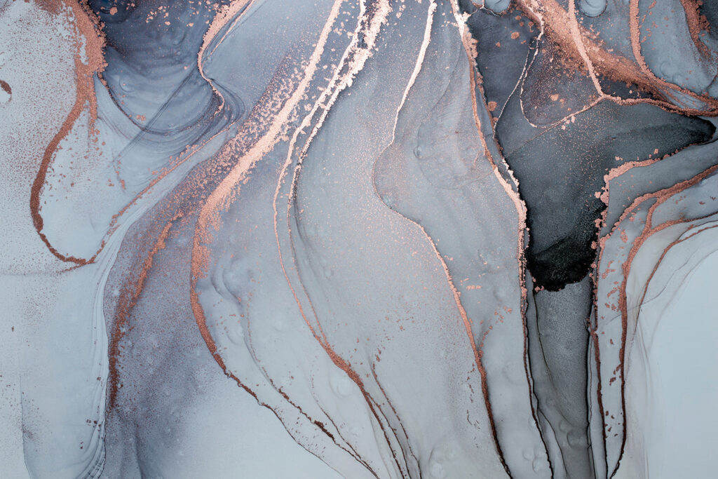 Abstract flowing patterns in soft hues