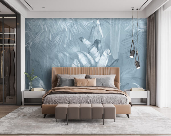 Serene jungle foliage in soft hues. Serene jungle foliage in soft hues.
