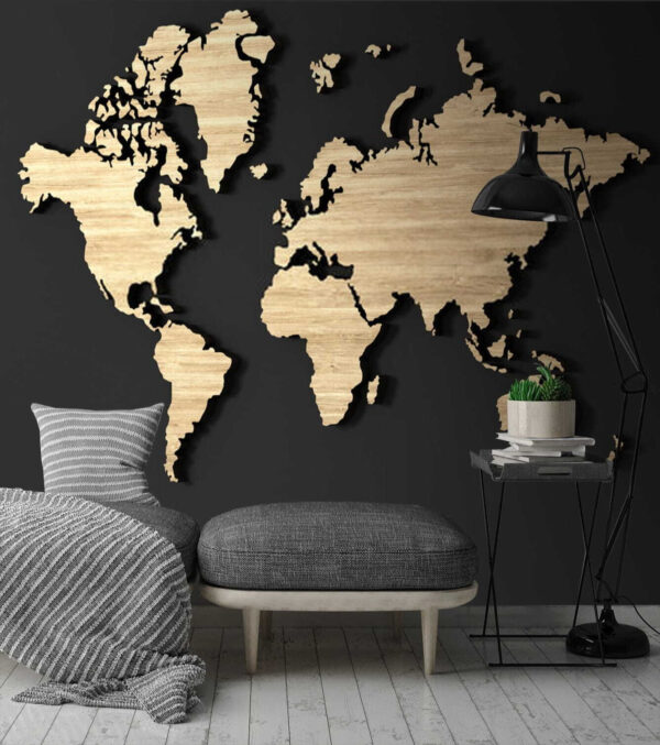 Wall murals Map of the world