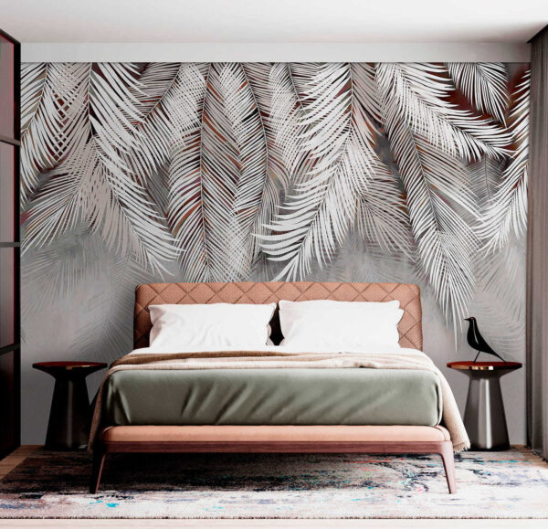 White feather on a gray surface White feather on a gray surface