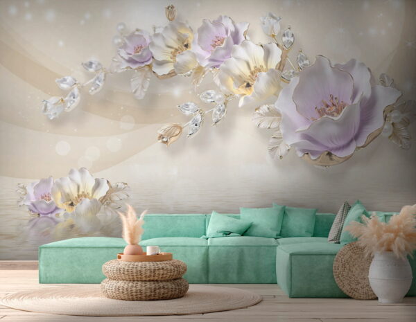 Delicate blossoms on tranquil waters Delicate blossoms on tranquil waters