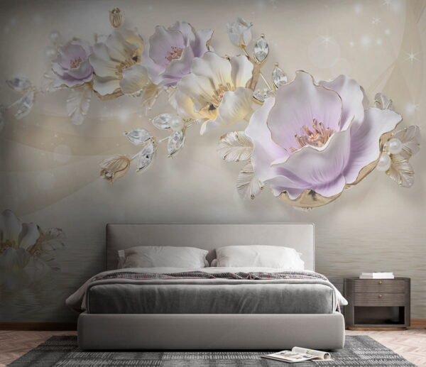 Delicate blossoms on tranquil waters Delicate blossoms on tranquil waters