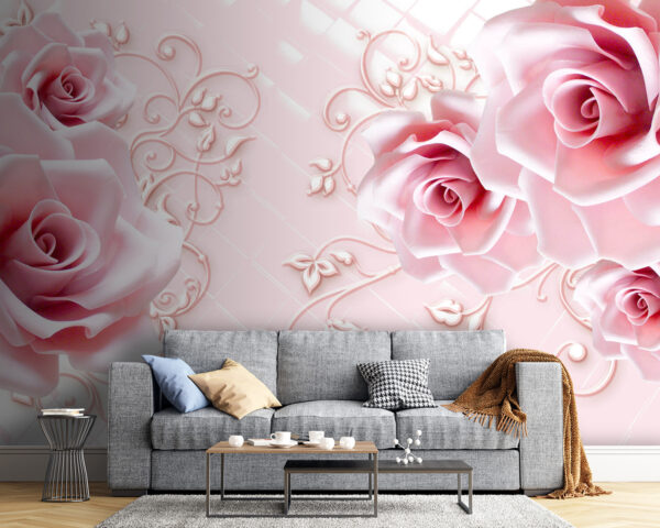 Delicate roses on a soft background. Delicate roses on a soft background.