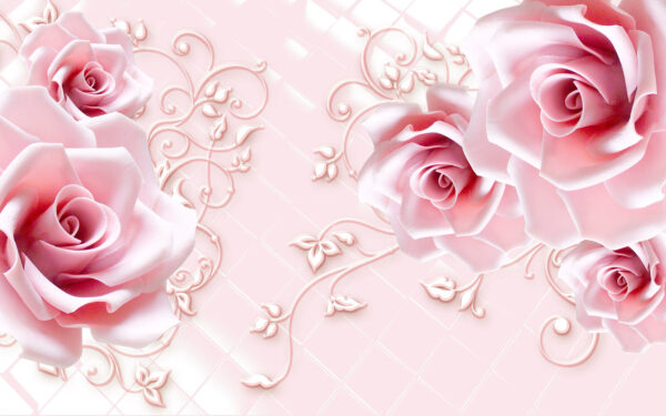 Delicate roses on a soft background. Delicate roses on a soft background.