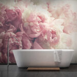 Wall murals Delicate blooms in soft pastel hues