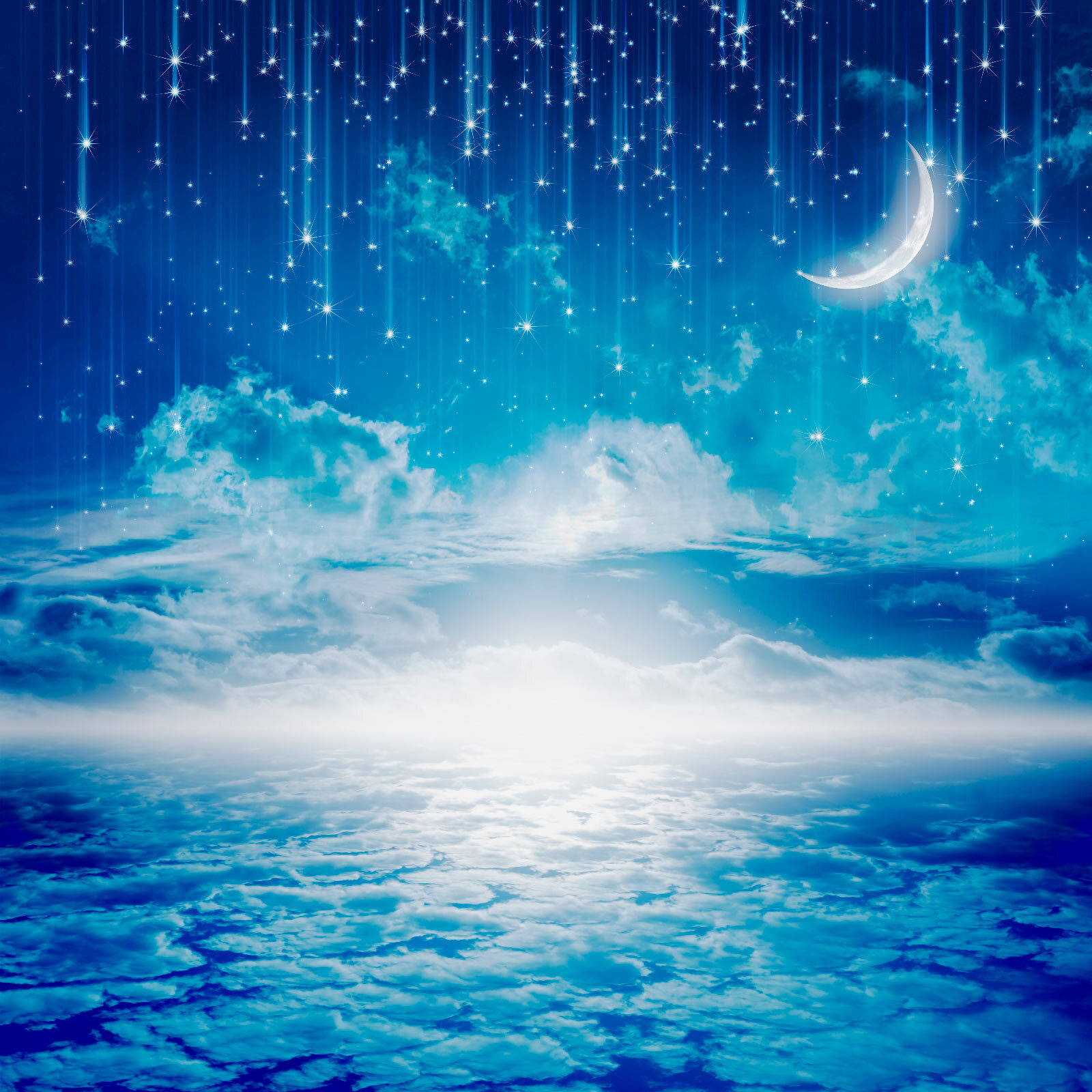 u44045p - Moon and stars in the sky - tegory