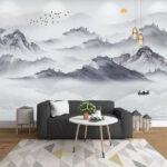 Wall murals Boat on the water