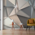 Wall murals Abstract geometric shapes in soft colors