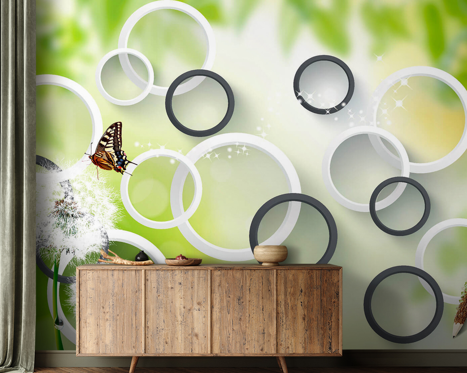 u42442pig21m - Butterfly on a dandelion flower - tegory