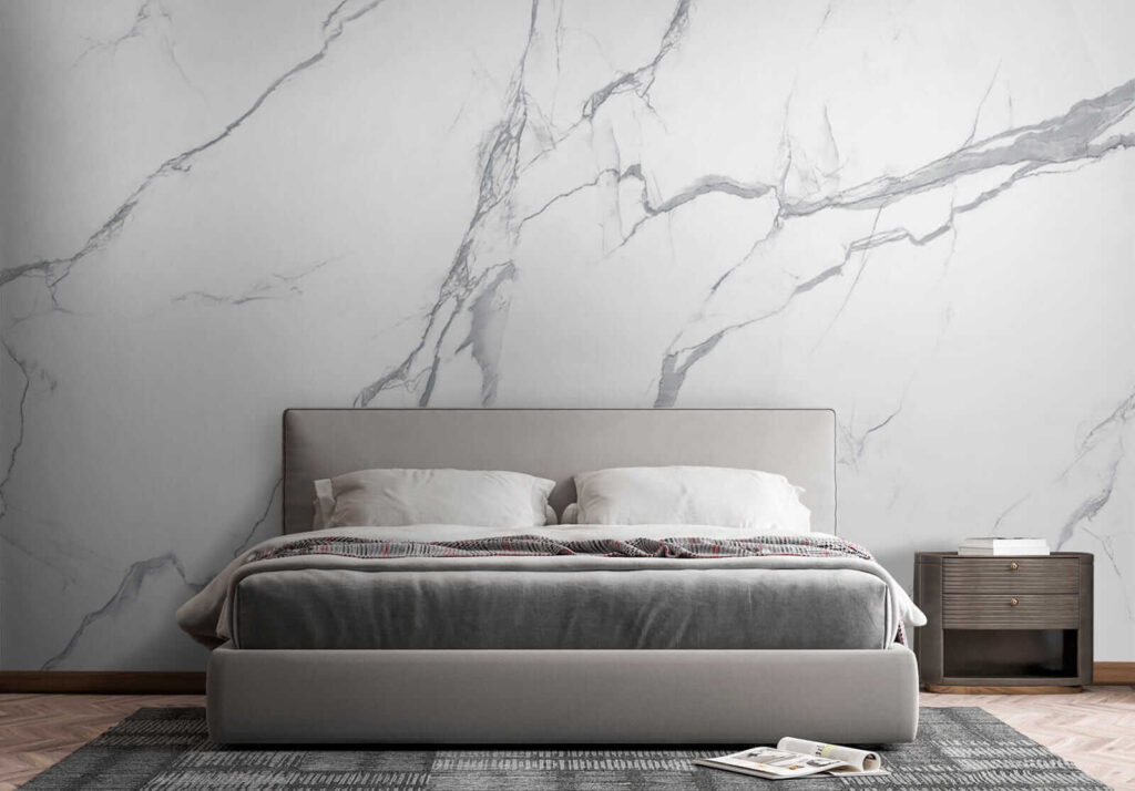 White marble with cracks