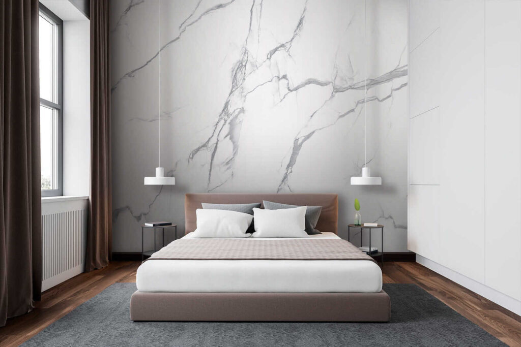White marble with cracks