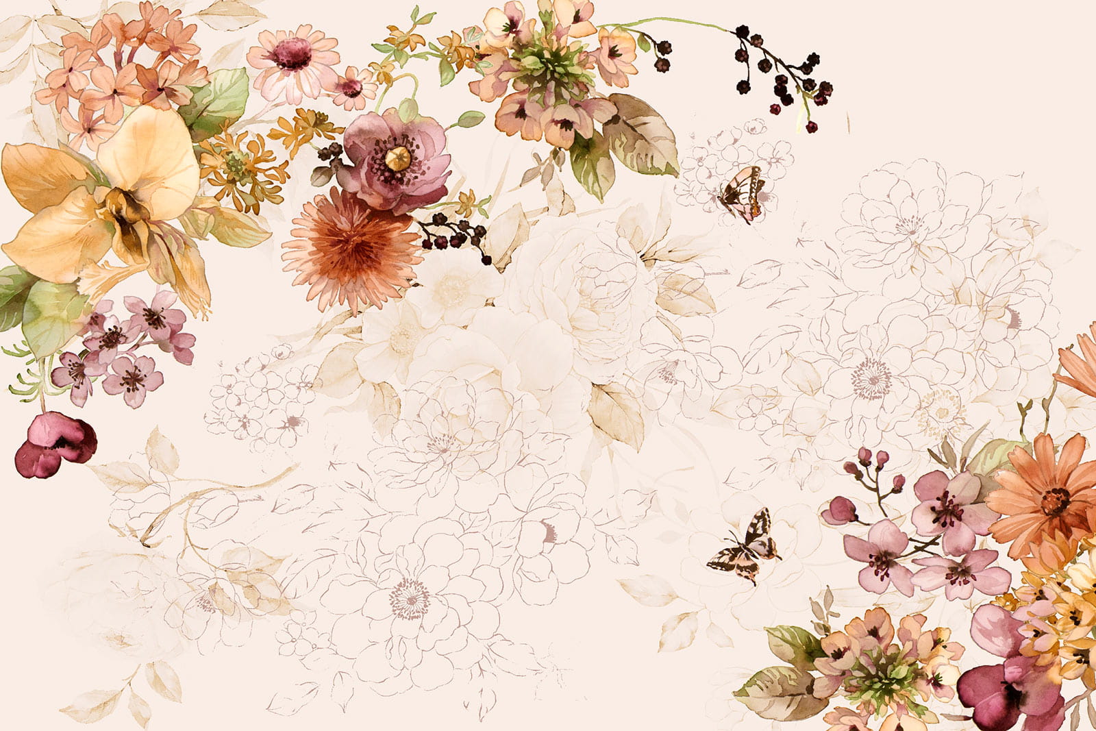 u40592p - Delicate blooms in soft hues - tegory