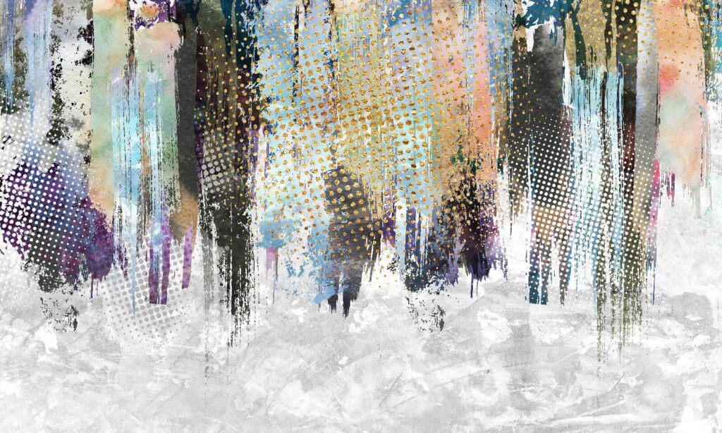 Abstract hues blend in harmony Abstract hues blend in harmony