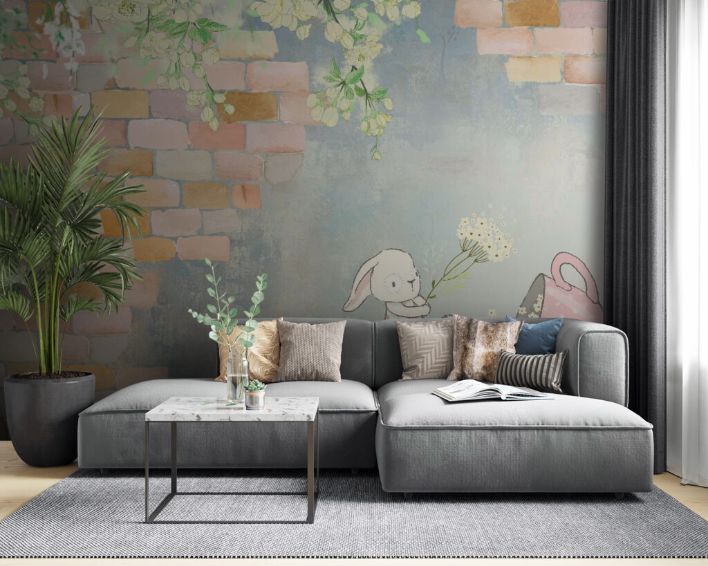 u38904pig53 1024x819 - Cartoon rabbit and a house with flowers - tegory