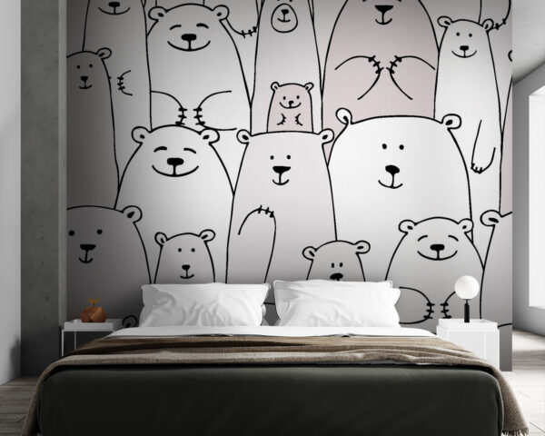 Group of white bears Group of white bears