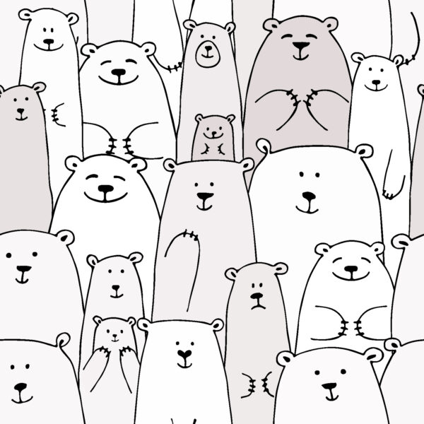 Group of white bears Group of white bears