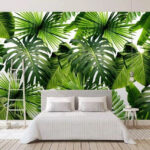 Wall murals Group of green leaves