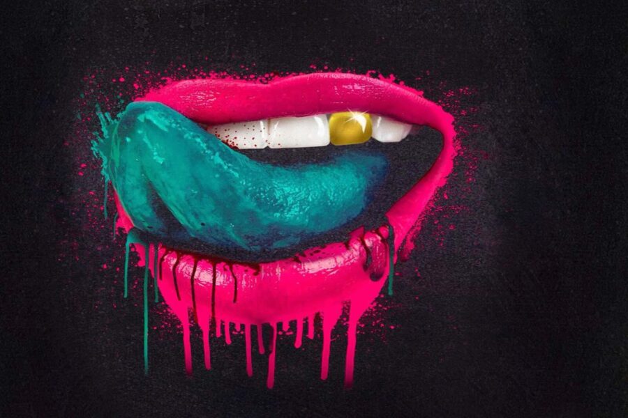 Wall murals Vibrant colors in playful expression - Image 2