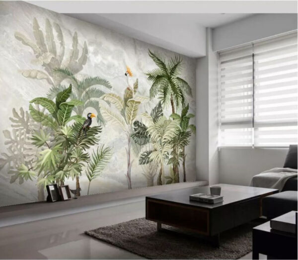 Mural of a tropical forest Mural of a tropical forest