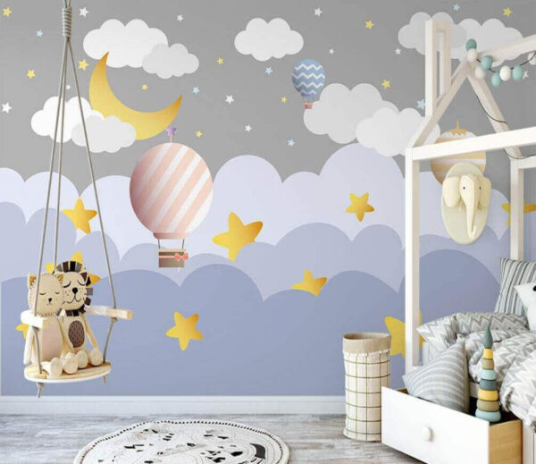 Group of hot air balloons in the sky Wall murals Group of hot air balloons in the sky