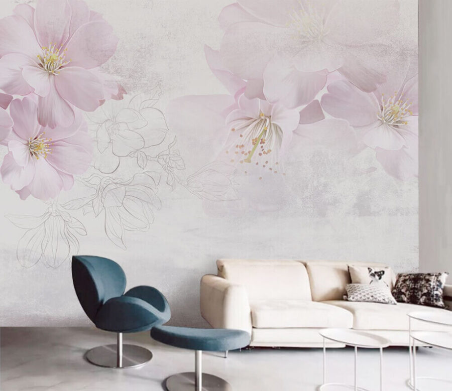 Delicate blossoms dancing in the breeze