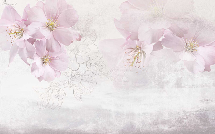 Delicate blossoms dancing in the breeze