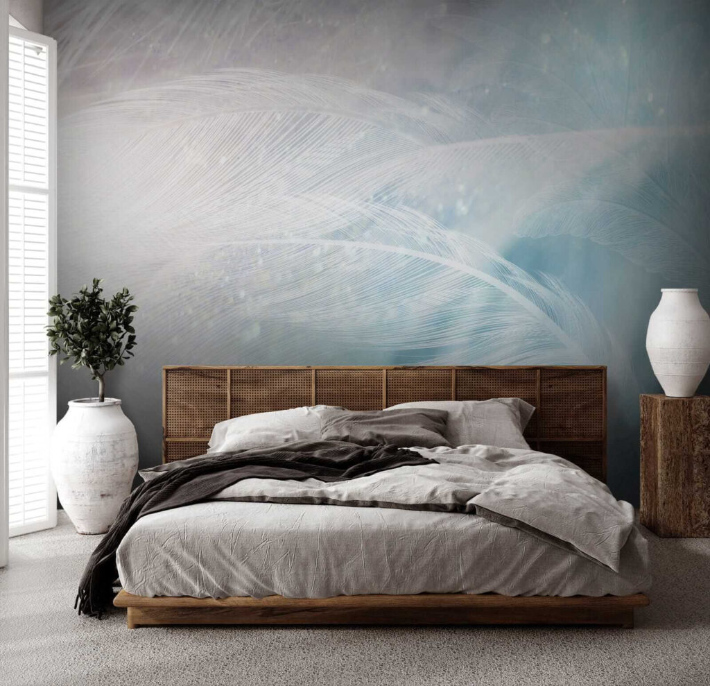 Delicate feathers in soft hues Delicate feathers in soft hues