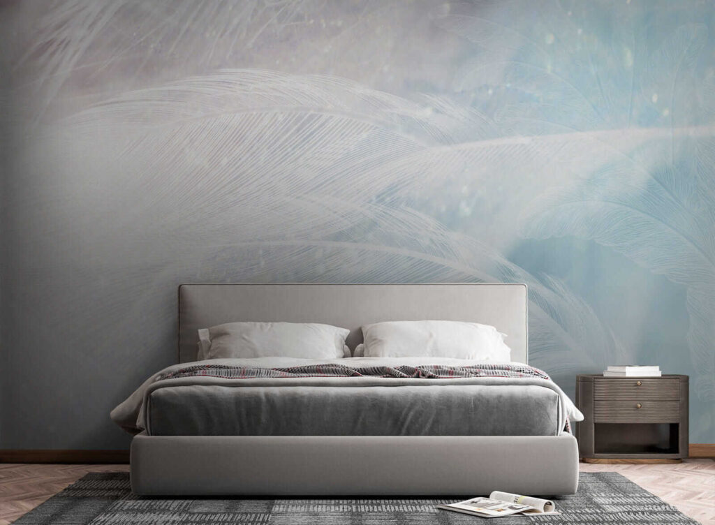 Delicate feathers in soft hues Delicate feathers in soft hues