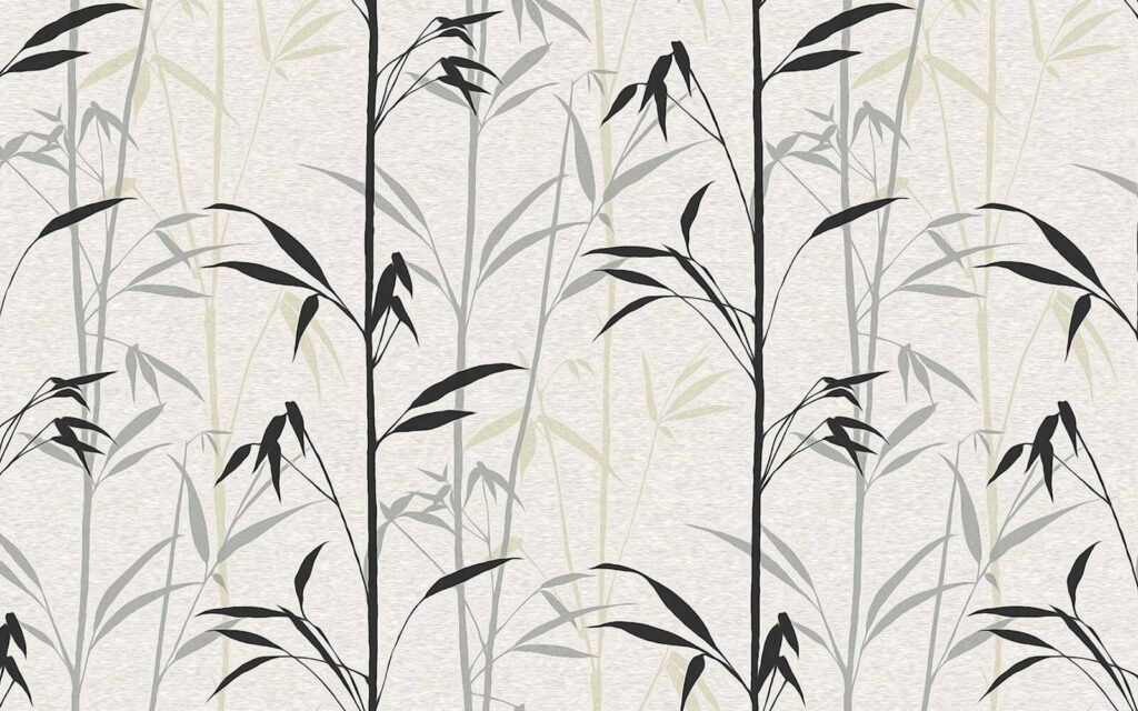 Wallpaper with black leaves Wallpaper with black leaves