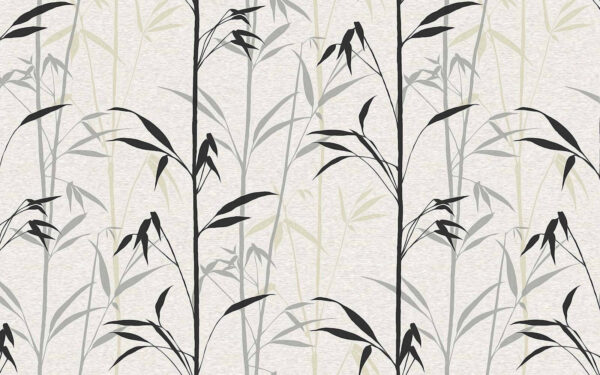 Wallpaper with black leaves Wallpaper with black leaves