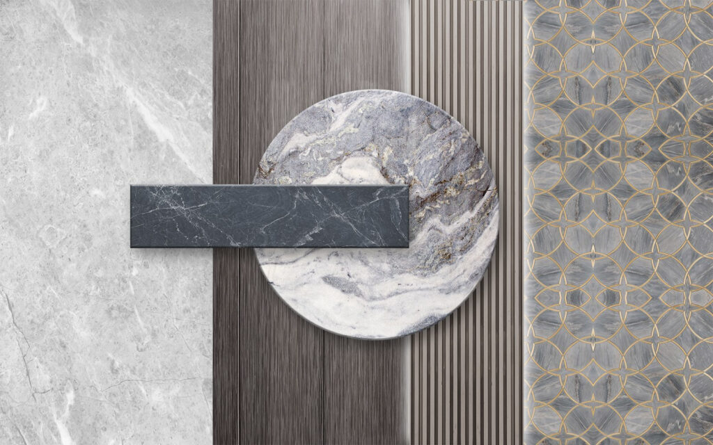 Elegant textures and patterns collide. Elegant textures and patterns collide.