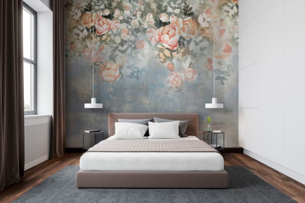 Painting of flowers and leaves Painting of flowers and leaves