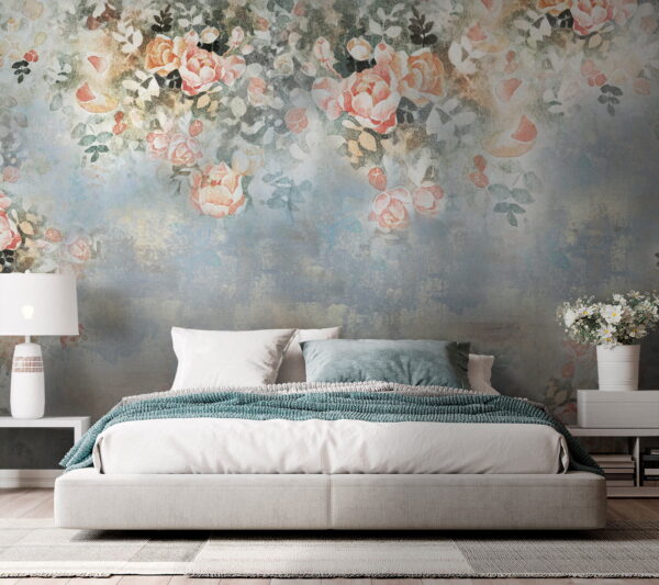 Painting of flowers and leaves Painting of flowers and leaves