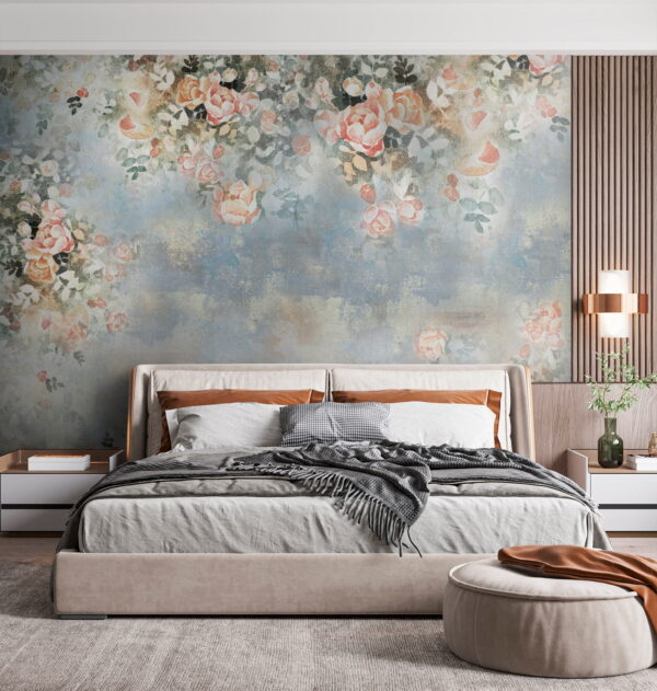 Painting of flowers and leaves Painting of flowers and leaves