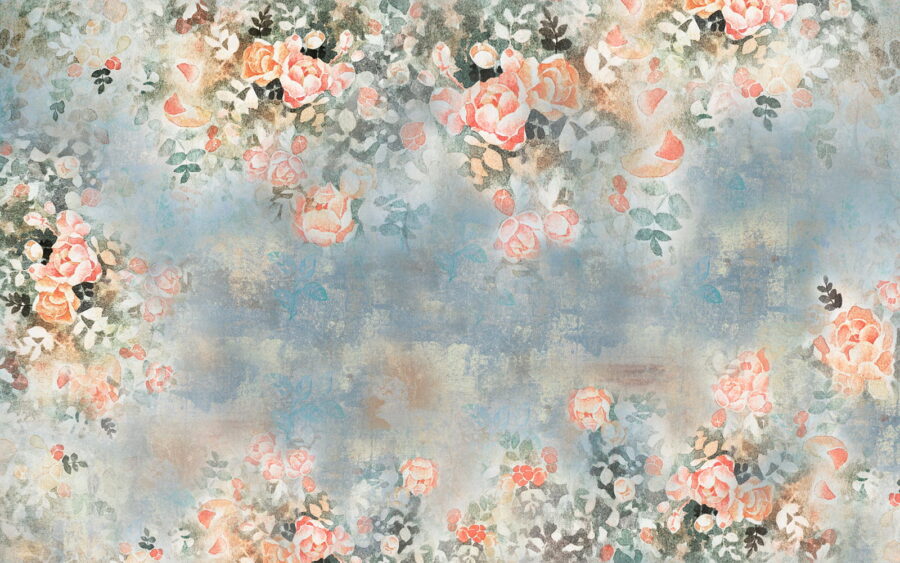 Wall murals Painting of flowers and leaves - Image 8