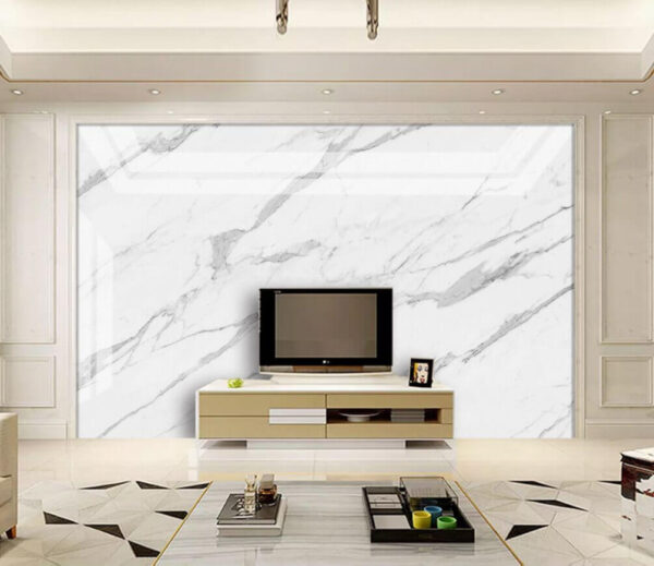 White marble with black veins White marble with black veins