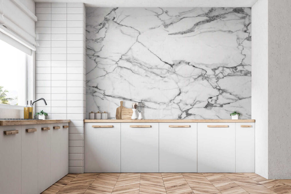 White and black marble White and black marble