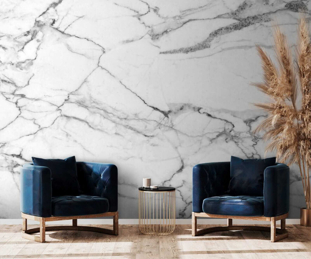 White and black marble White and black marble