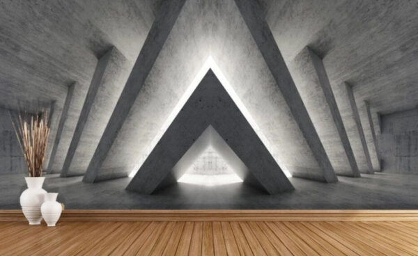 Wall murals Wall murals Room with a triangular structure (SKU: u30906)